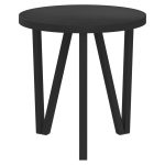 NNEVL Tea Table Black Ø35 cm MDF - Image 3