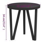 NNEVL Tea Table Black Ø35 cm MDF - Image 5