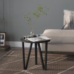 NNEVL Tea Table Black Ø35 cm MDF