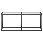 NNEVL Console Table Transparent 180x35x75.5cm Tempered Glass - Image 3