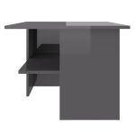 NNEVL Coffee Table High Gloss Grey 90x60x46.5 cm Chipboard - Image 5