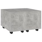 NNEVL Coffee Table Concrete Grey 60x60x38 cm Chipboard - Image 4