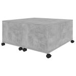 NNEVL Coffee Table Concrete Grey 75x75x38 cm Chipboard - Image 4
