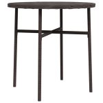 NNEVL Tea Table Brown 45 cm Poly Rattan - Image 2