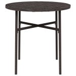 NNEVL Tea Table Brown 45 cm Poly Rattan - Image 3