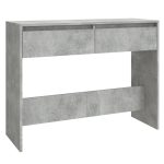 NNEVL Console Table Concrete Grey 100x35x76.5 cm Chipboard - Image 2