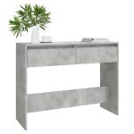 NNEVL Console Table Concrete Grey 100x35x76.5 cm Chipboard - Image 3