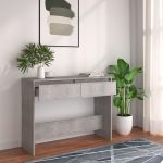 NNEVL Console Table Concrete Grey 100x35x76.5 cm Chipboard