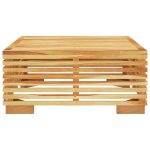 NNEVL Garden Coffee Table 69.5x69.5x31 cm Solid Wood Teak - Image 3