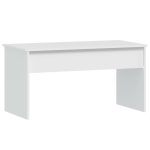 NNEVL Coffee Table White 102x50.5x52.5 cm Engineered Wood - Image 3