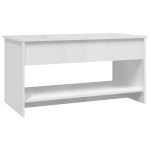 NNEVL Coffee Table High Gloss White 102x50x52.5 cm Engineered Wood - Image 5