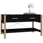 NNEVL Coffee Table Black 82x48x45 cm Engineered Wood - Image 4
