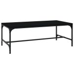 NNEVL Coffee Table Black 100x50x35 cm Engineered Wood - Image 2