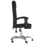NNEVL Reclining Office Chair Black Faux Leather - Image 4
