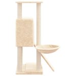 NNEVL Cat Tree with Sisal Scratching Posts Cream 96 cm - Image 4