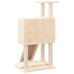 NNEVL Cat Tree with Sisal Scratching Posts Cream 96 cm - Image 5