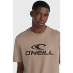 Men’s Short Sleeve T-Shirt O'Neill Logo Light brown - Image 3