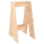 NNEVL Stools 2 pcs 40x40x75 cm Solid Wood Pine - Image 5