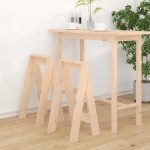 NNEVL Stools 2 pcs 40x40x75 cm Solid Wood Pine