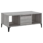 NNEVL Coffee Table Grey Sonoma 90x50x36.5 cm Engineered Wood - Image 2