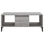 NNEVL Coffee Table Grey Sonoma 90x50x36.5 cm Engineered Wood - Image 5