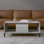 NNEVL Coffee Table Grey Sonoma 90x50x36.5 cm Engineered Wood
