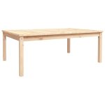 NNEVL Garden Table 121x82.5x45 cm Solid Wood Pine - Image 2