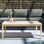 NNEVL Garden Table 121x82.5x45 cm Solid Wood Pine - Image 3