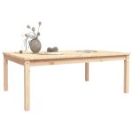 NNEVL Garden Table 121x82.5x45 cm Solid Wood Pine - Image 4