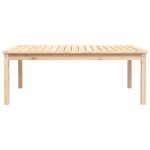 NNEVL Garden Table 121x82.5x45 cm Solid Wood Pine - Image 5