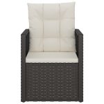 NNEVL Garden Armchair with Cushions Black Poly Rattan - Image 4