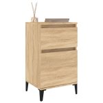 NNEVL Bedside Cabinet Sonoma Oak 40x35x70 cm - Image 4