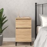 NNEVL Bedside Cabinet Sonoma Oak 40x35x70 cm