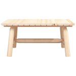 NNEVL Coffee Table 90x50x41 cm Solid Wood Spruce - Image 3