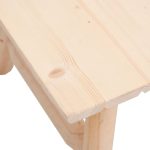 NNEVL Coffee Table 90x50x41 cm Solid Wood Spruce - Image 5