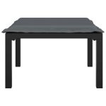 NNEVL Garden Footstool with Cushion Black and Grey Poly Rattan - Image 3