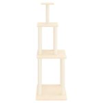 NNEVL Cat Tree with Sisal Scratching Posts Cream 149 cm - Image 3