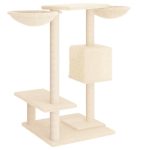 NNEVL Cat Tree with Scratching Posts Cream 82 cm - Image 5