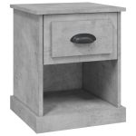 NNEVL Bedside Cabinet Concrete Grey 39x39x47.5 cm Engineered Wood - Image 2
