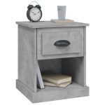 NNEVL Bedside Cabinet Concrete Grey 39x39x47.5 cm Engineered Wood - Image 4