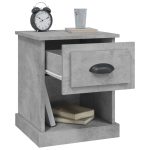 NNEVL Bedside Cabinet Concrete Grey 39x39x47.5 cm Engineered Wood - Image 5