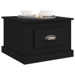 NNEVL Coffee Table Black 50x50x35 cm Engineered Wood - Image 4