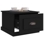 NNEVL Coffee Table Black 50x50x35 cm Engineered Wood - Image 5