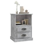 NNEVL Bedside Cabinets 2 pcs Concrete Grey 43x36x60 cm - Image 4