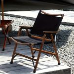 Foldable Wooden Camping Chair - Beech Black - Image 2