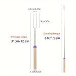 NNETM 8pcs Extendable Stainless Steel Marshmallow Roasting Sticks - Image 5
