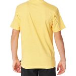 Child's Short Sleeve T-Shirt Rip Curl Corp Icon B Yellow - Image 5