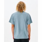 Men’s Short Sleeve T-Shirt Rip Curl Pocket Quality Surf  Blue - Image 4