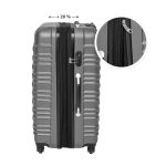 4 kusová sada pevnostěnných kufrů, ve 4 barvách - šedá - Image 2