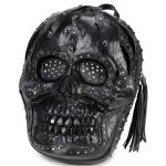 3D Backpack 3D  PU Leather Skull Studded Backpack - Image 4